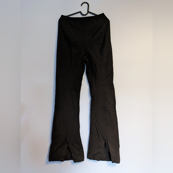 Free People Black Flared Straight Leg Pant - Picture 2 of 6